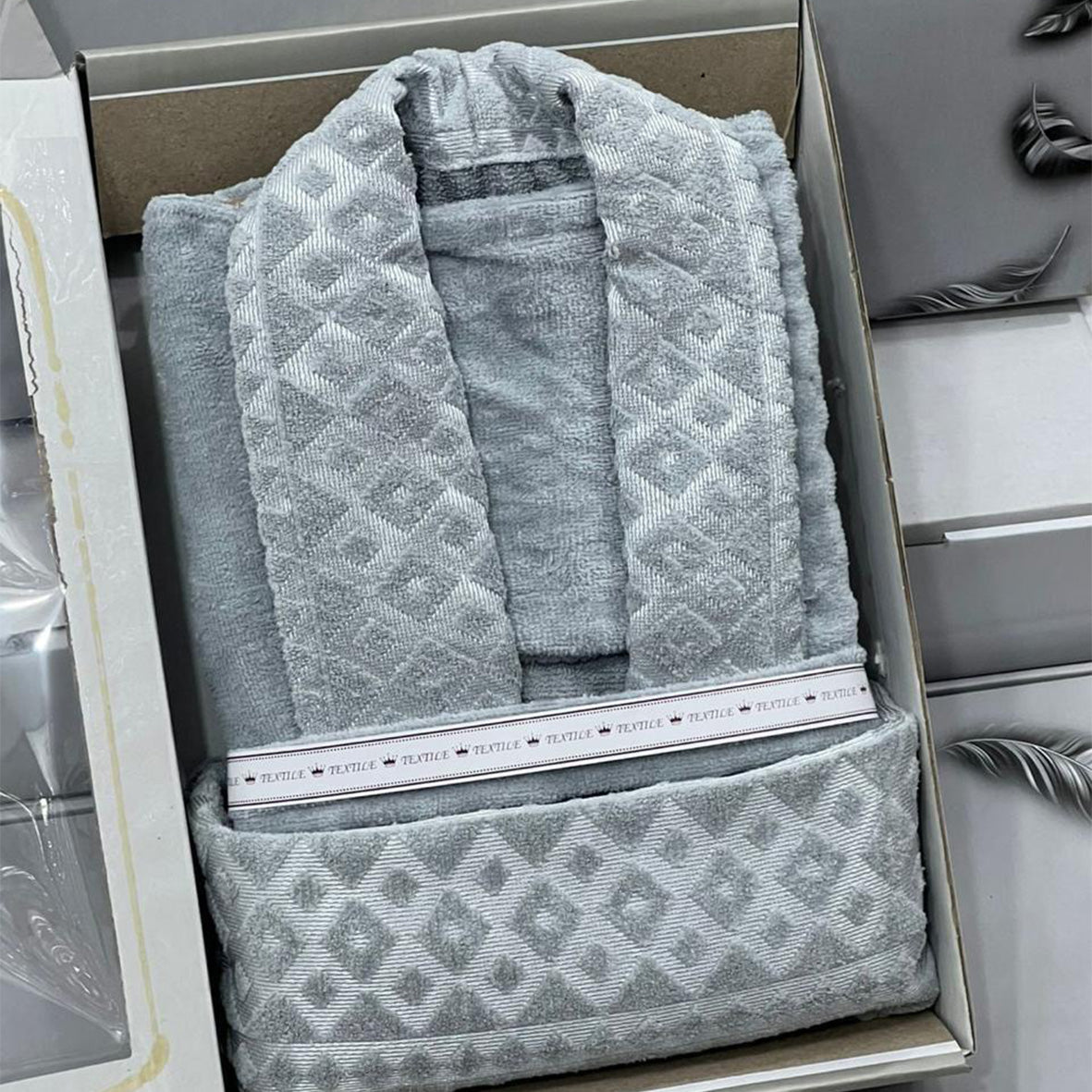 Luxury Bathrobe Towel Set – 4 Pieces