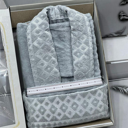 Luxury Bathrobe Towel Set – 4 Pieces