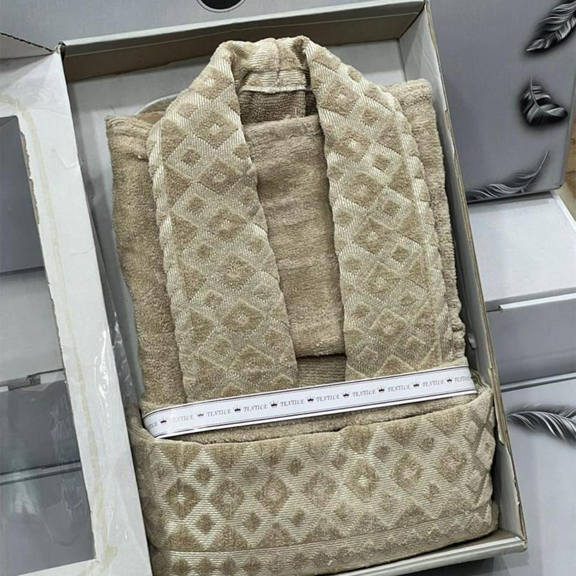 Luxury Bathrobe Towel Set – 4 Pieces