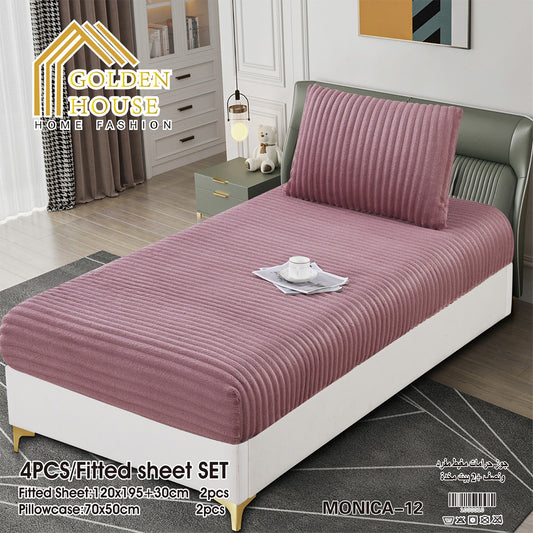 Sherpa Jacquard Quilted Blanket