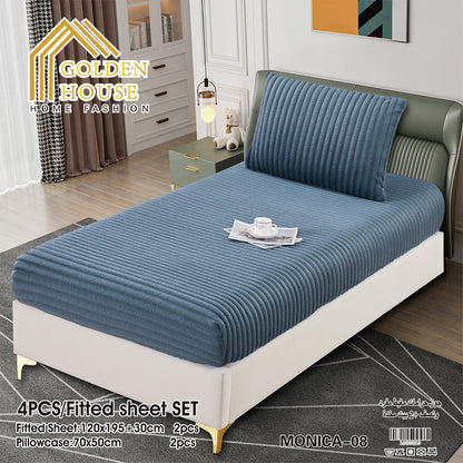 Sherpa Jacquard Quilted Blanket