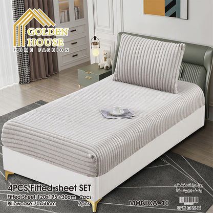 Sherpa Jacquard Quilted Blanket