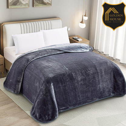 Blanket mohair cloudy fabric