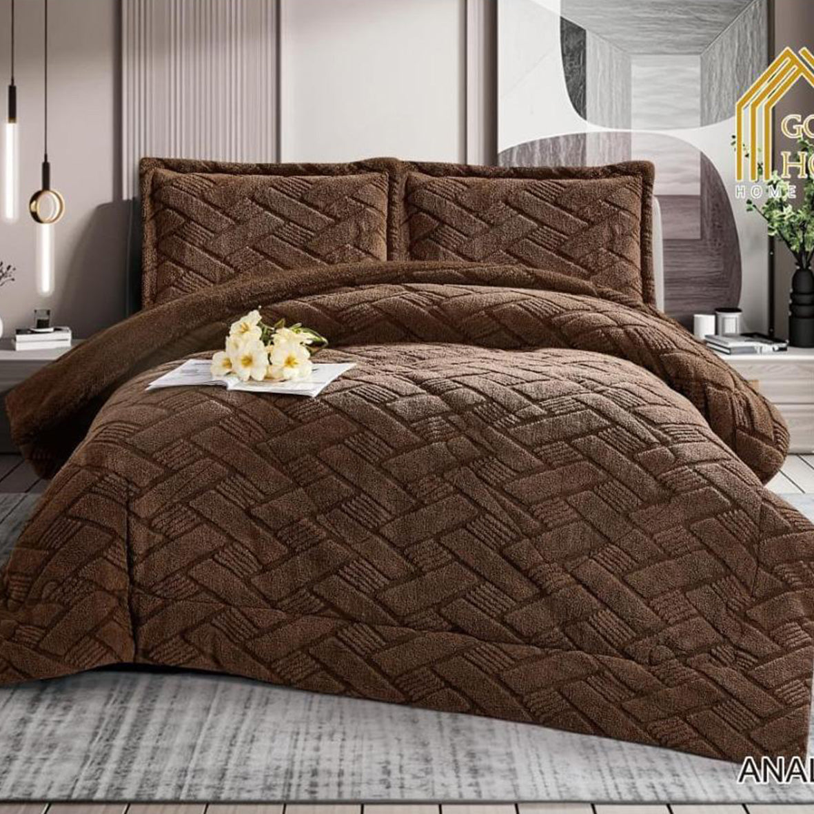 Winter coverlet mohair fur double face – Available in Two Sizes