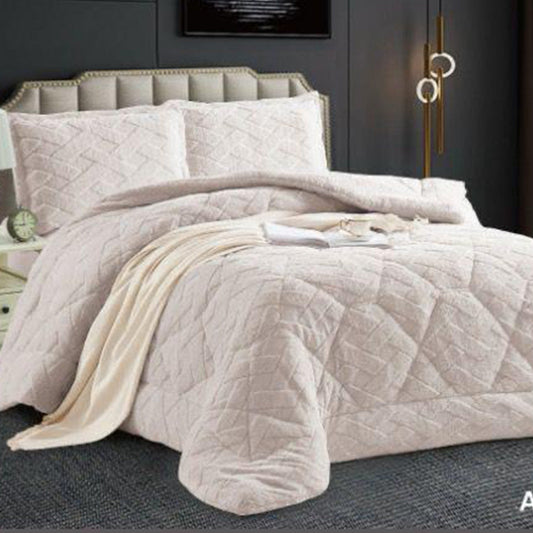 Winter coverlet mohair fur double face – Available in Two Sizes (Ivory)