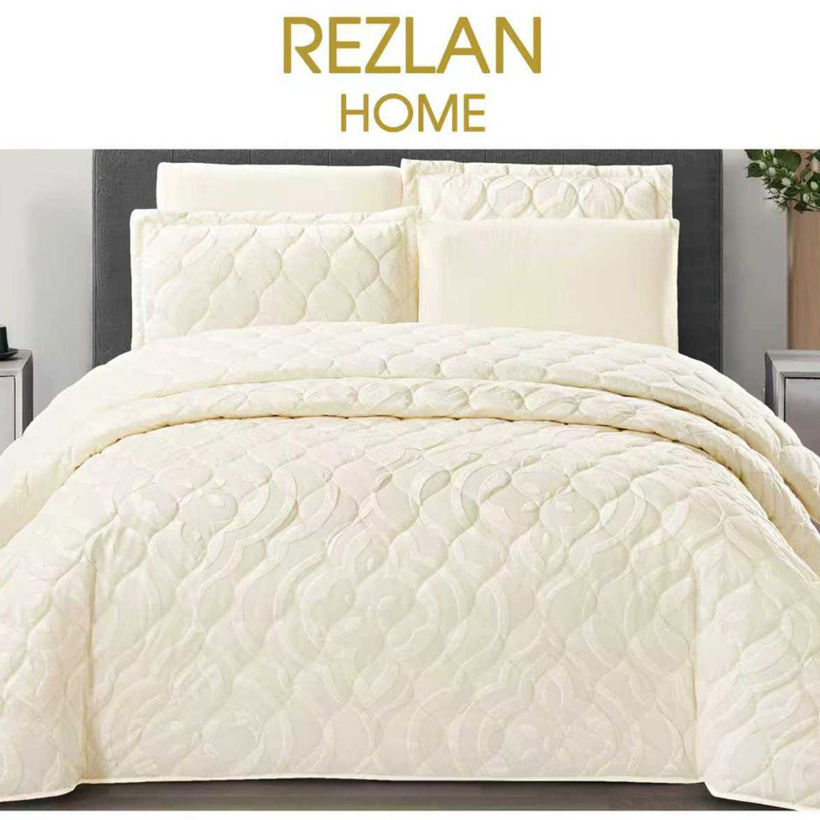 Bed Spread 100% cotton jacquard fabric 6PCS