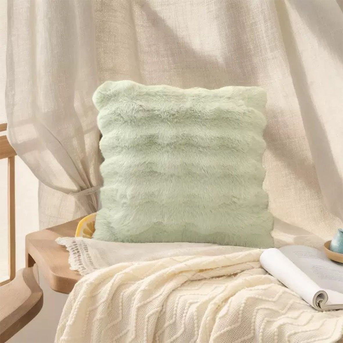 🛋️ Luxury Velvet Sofa Cushion – Soft Touch Elegance