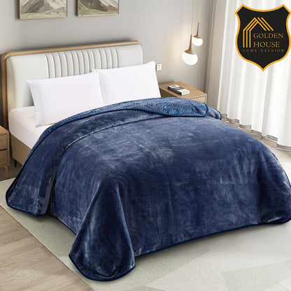Sherpa Jacquard Quilted Blanket