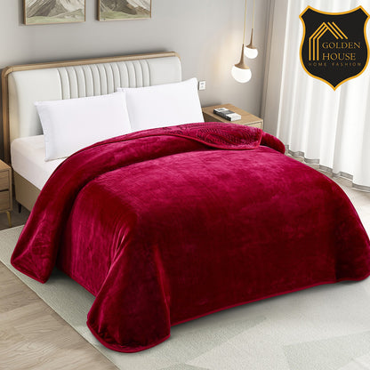 Sherpa Jacquard Quilted Blanket