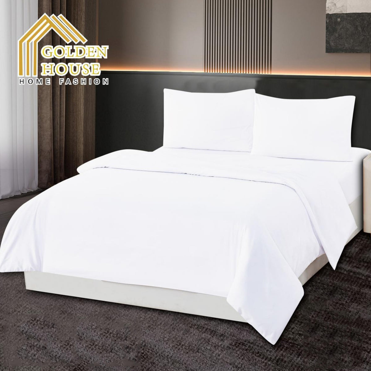 Microfiber Bridal Duvet Set – White