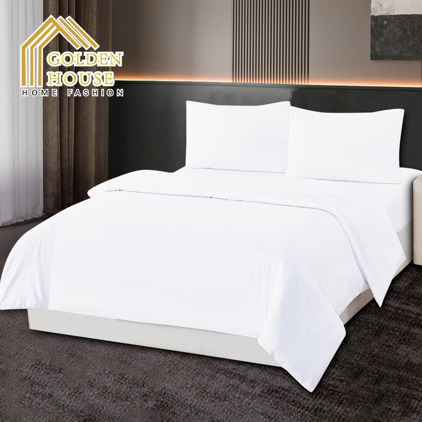 Bed set | Microfiber | Available in 3 Sizes | Single half 3 pieces | Double size 4 pieces | King size 4 pieces