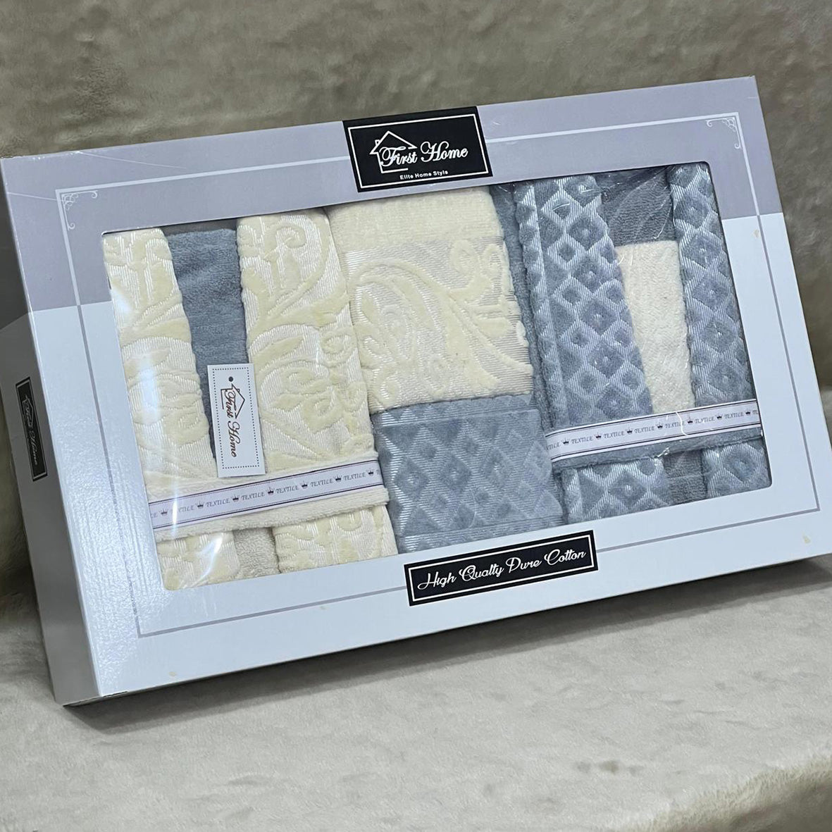 Bathrobe Set 9 Pieces – 100% Cotton