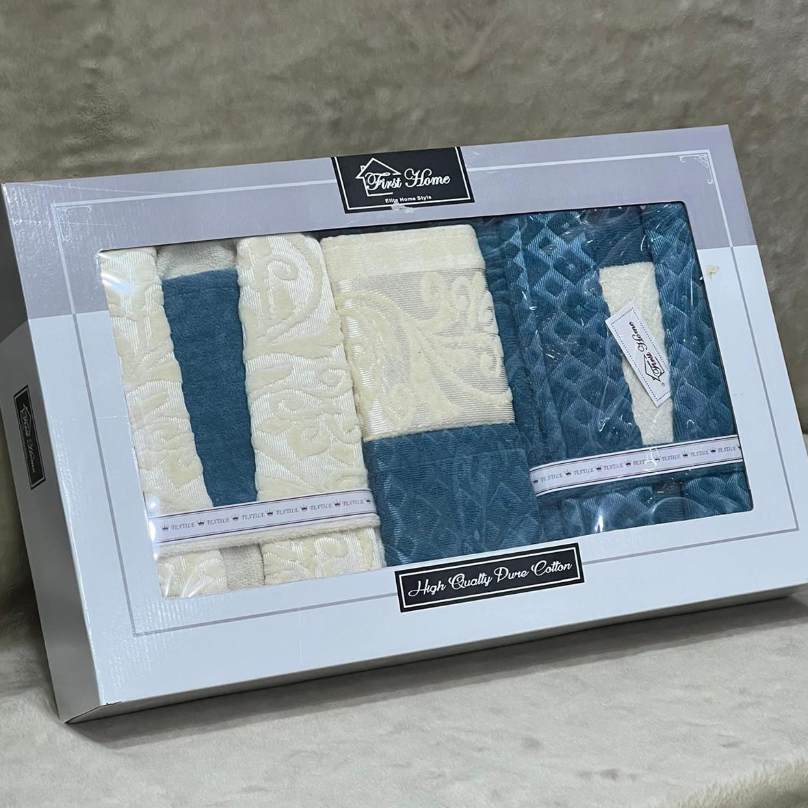 Bathrobe Set 9 Pieces – 100% Cotton