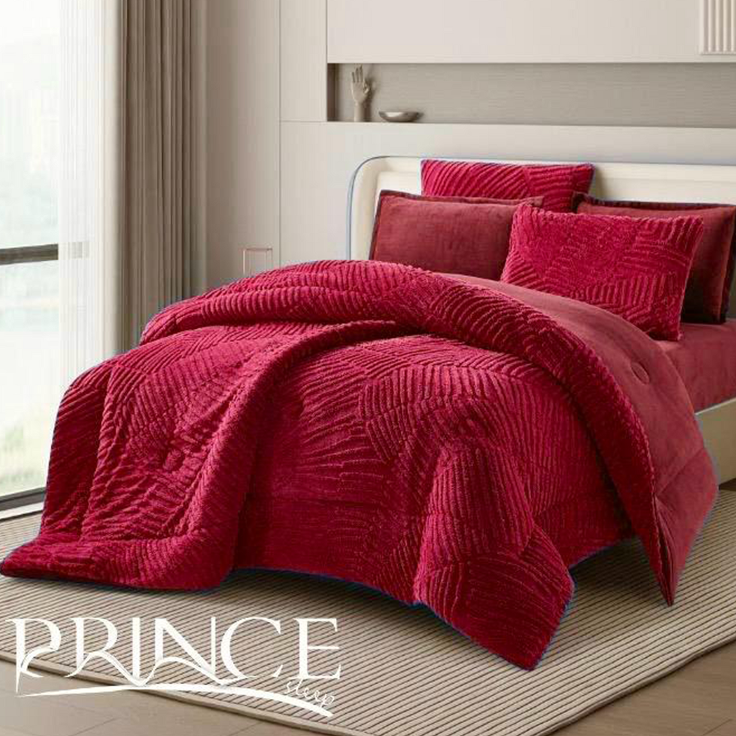 كوفرلي شتوي موهير فاخر متوفر بمقاسين مفرد ونص 2 قطع / كينغ 3 قطع – Winter Mohair Coverlet