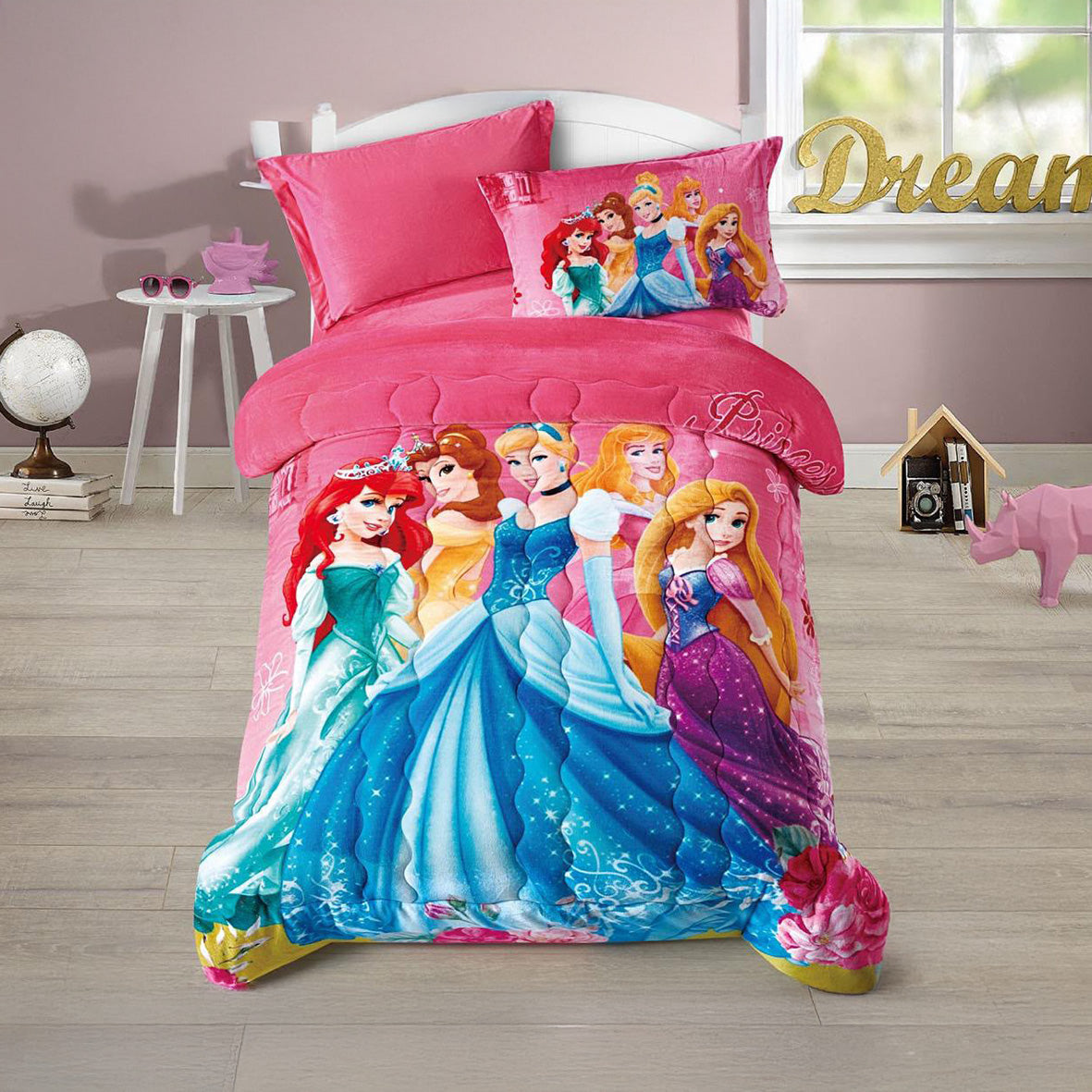 Winter Mohair coverlet – Princess – Single Half Size (4Pcs) {Many design available}