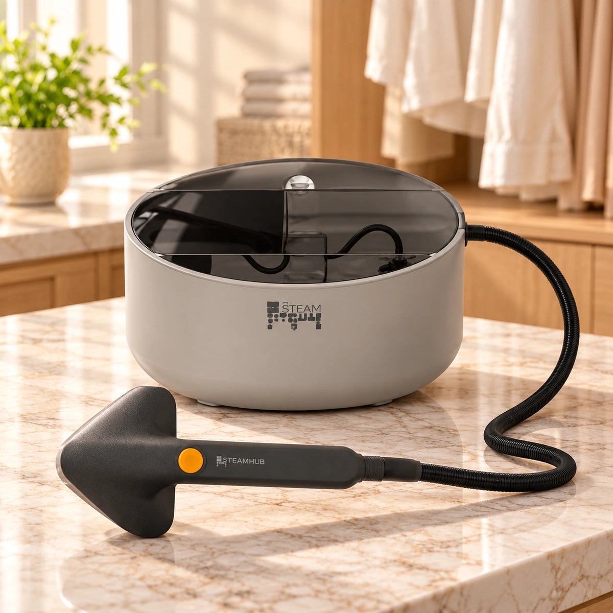 Garment Steamer Dorsch SteamHub SH-500 – 2180W | DH-07750 — warm lifestyle product photo