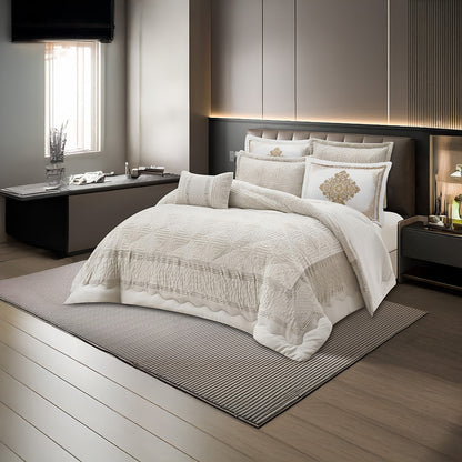 Coverlet Luxury Rabbit Fur Set – King Size
