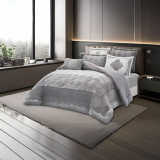 Coverlet Luxury Rabbit Fur Set – King Size