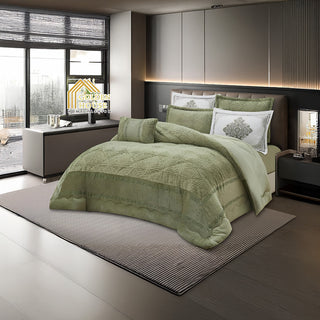 Coverlet Luxury Rabbit Fur Set – King Size