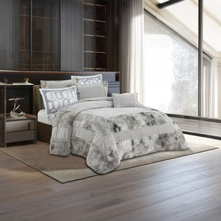 Coverlet Luxury Rabbit Fur Set – King Size
