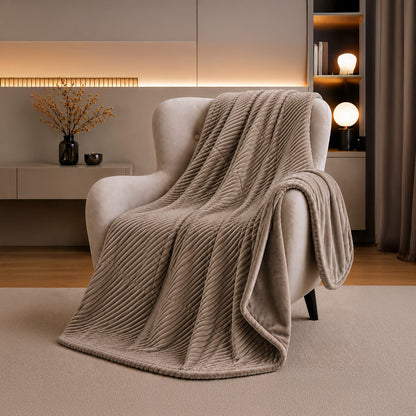 Mohair Throw Blanket – Greige