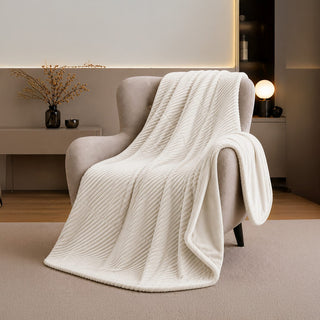 Mohair Throw Blanket – Off White