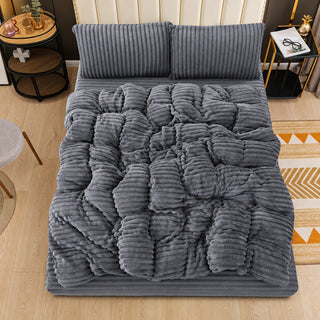 Monica Mohair Bed Set in Charcoal – Golden House