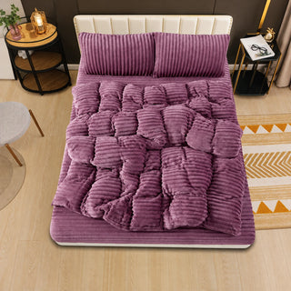 Monica Mohair Bed Set in Purple – Golden House