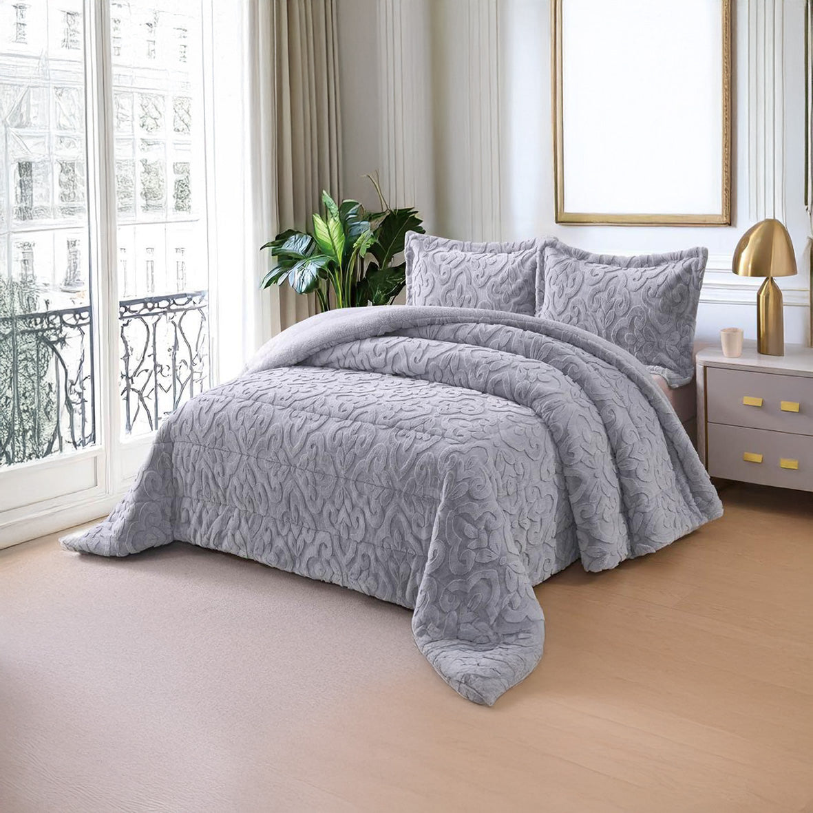 Coverlet Rabbit Fur – King Size | 8 Colors