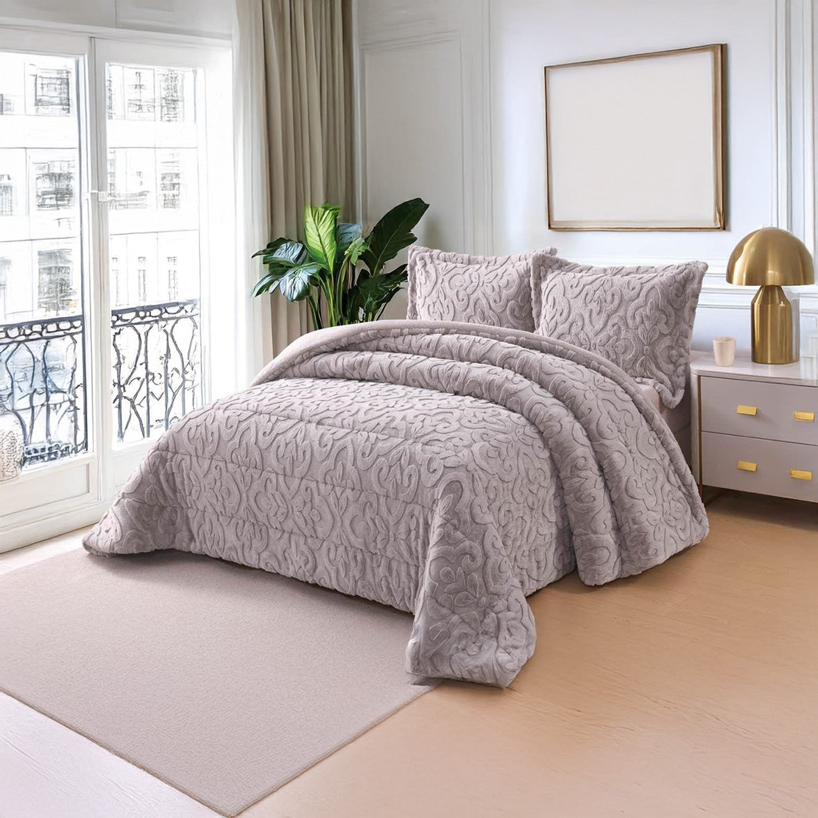 Coverlet Rabbit Fur – King Size | 8 Colors