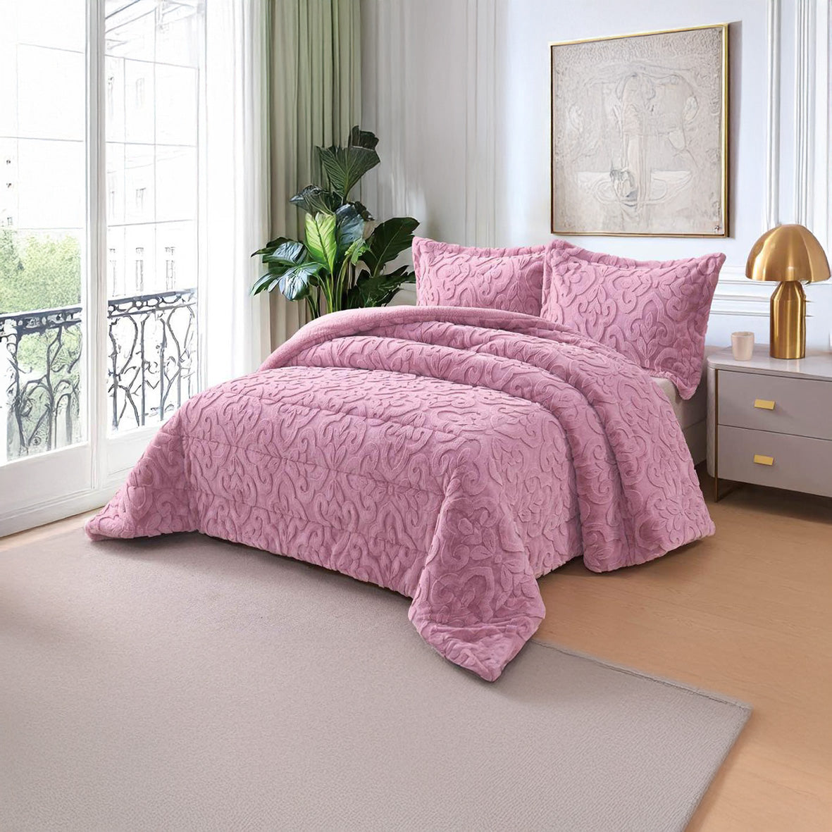 Coverlet Rabbit Fur – King Size | 8 Colors