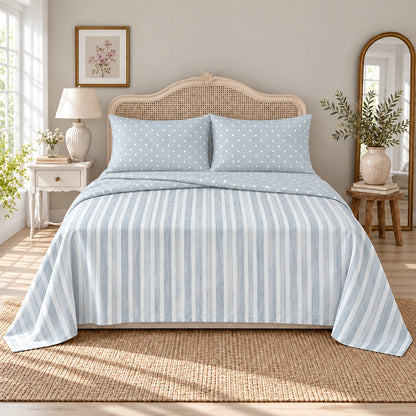 Bed Set Cotton 100% – Stripes & Dots