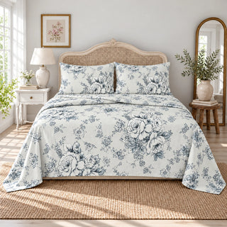 Bed Set Cotton 100% – Toile Roses