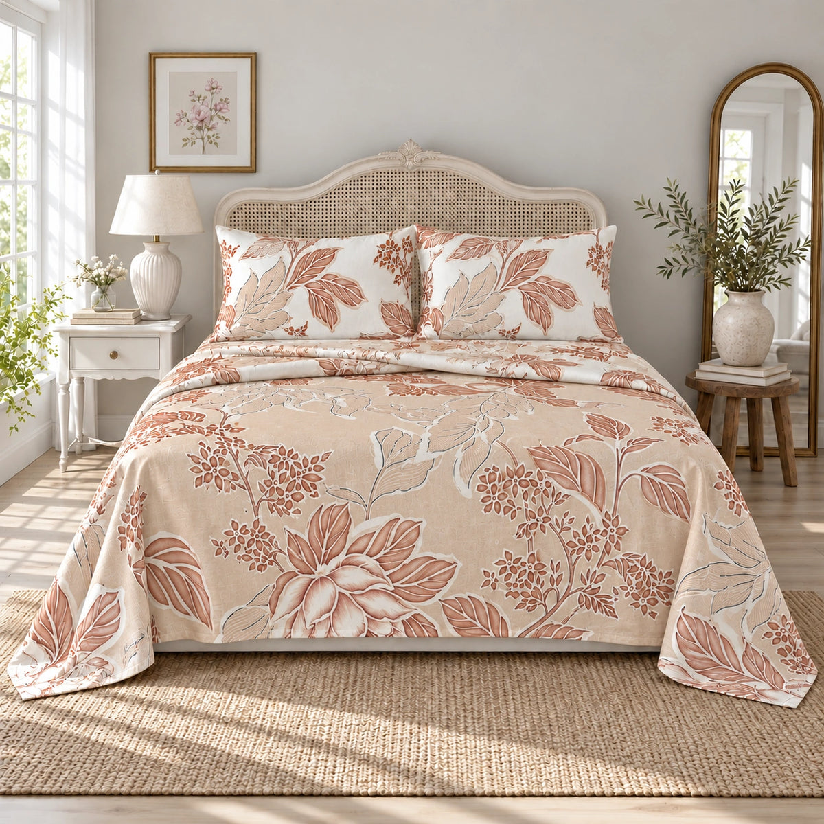 Bed Set Cotton 100% – Terracotta Botanicals
