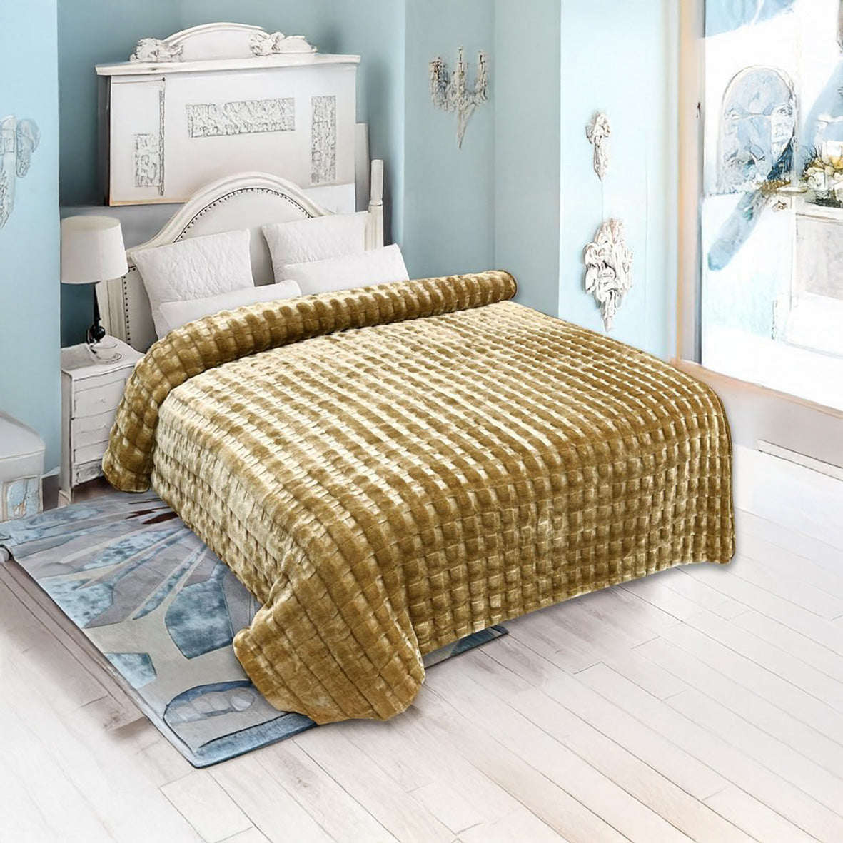 Super Soft Mohair Blanket – Brown