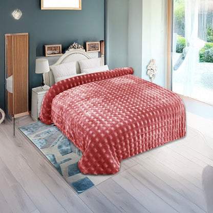 Super Soft Mohair Blanket – Pink