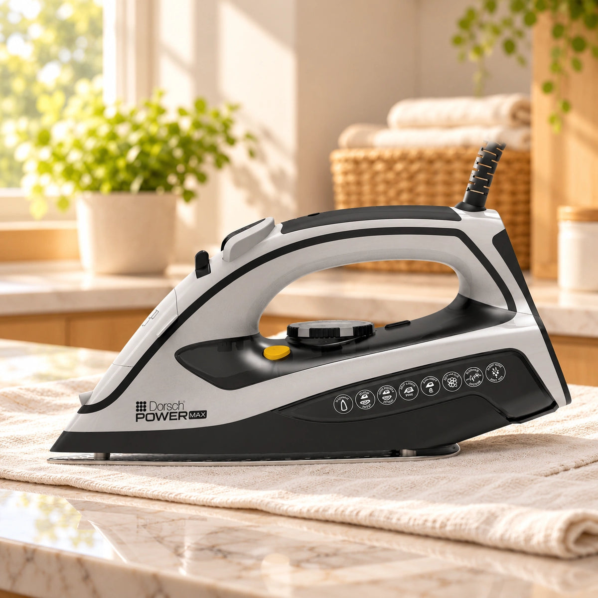 Steam Iron Dorsch PowerMax IR-500 – 2200–2600W | DH-07720 — warm lifestyle product photo