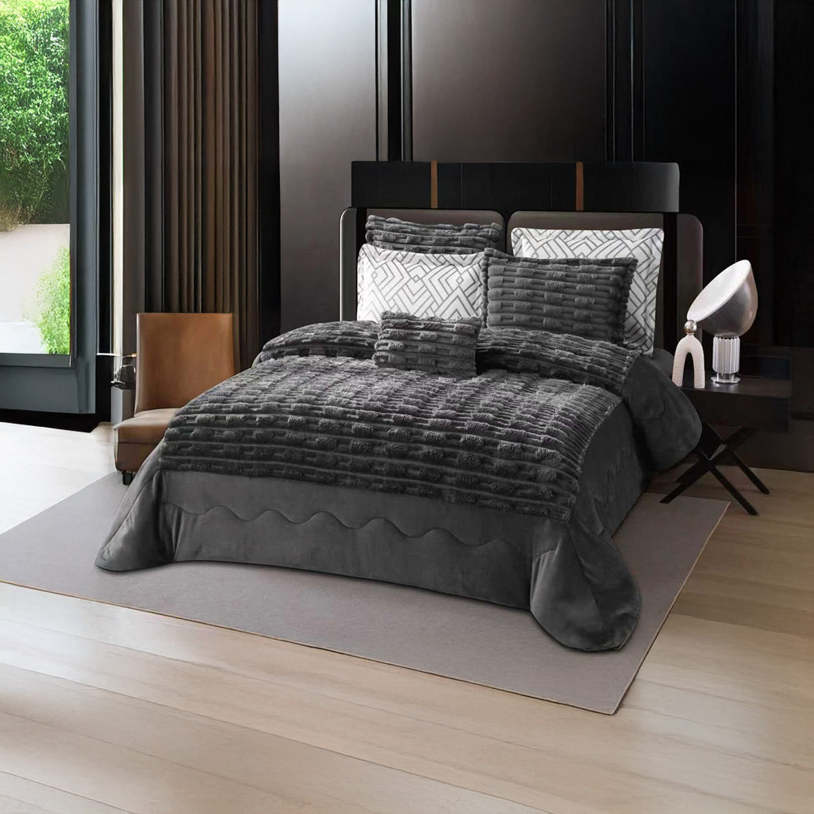 Winter coverlet Luxury – Available in King Size (7Pcs) – {4 Colors Available}
