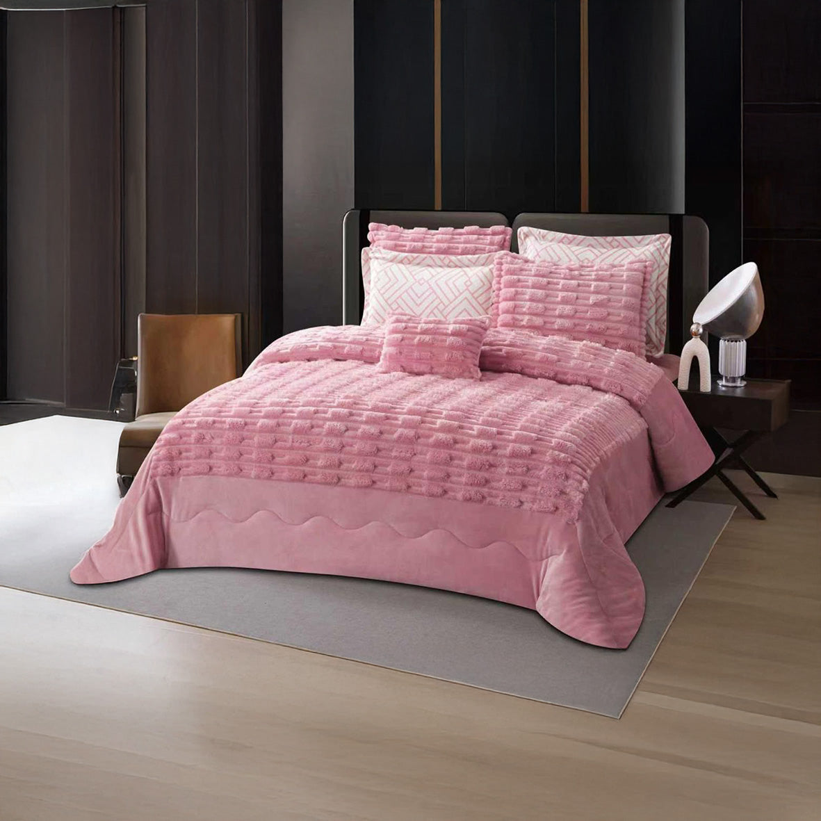 Winter coverlet Luxury – Available in King Size (7Pcs) – {4 Colors Available}