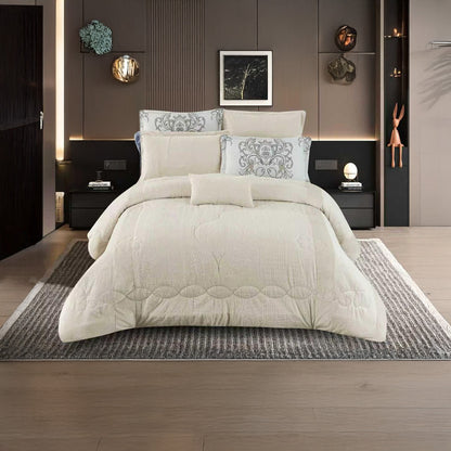 Winter coverlet Luxury – Available in King Size (7Pcs) – {6 Colors Available}
