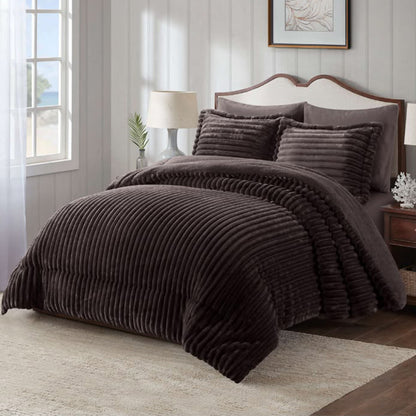Winter Coverlet Fur – Available in 2 Sizes: King Size (3Pcs) & Single Half (2Pcs) – {14 Colors Available}