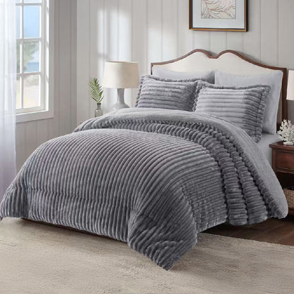 Winter Coverlet Fur – Available in 2 Sizes: King Size (3Pcs) & Single Half (2Pcs) – {14 Colors Available}