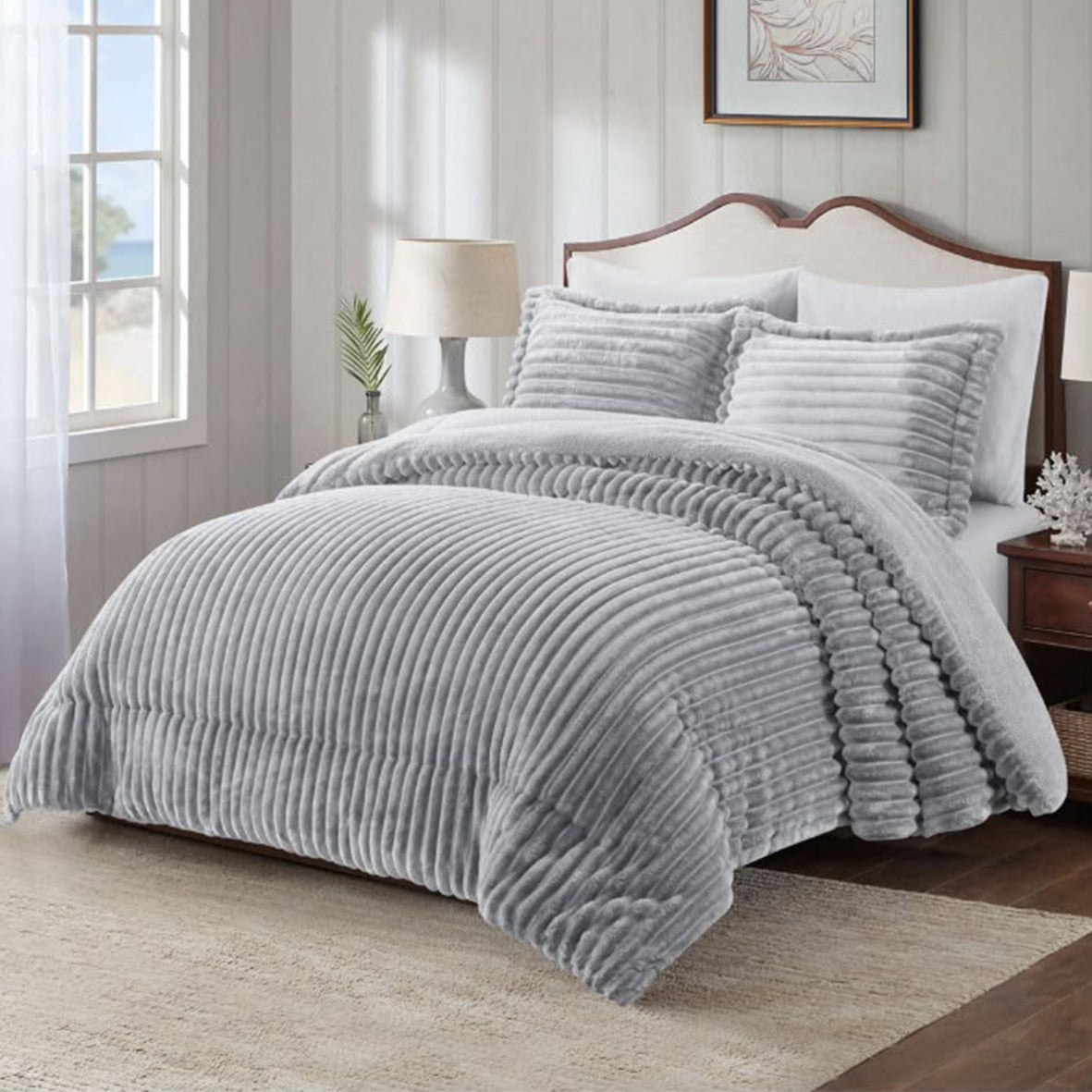 Winter Coverlet Fur – Available in 2 Sizes: King Size (3Pcs) & Single Half (2Pcs) – {14 Colors Available}