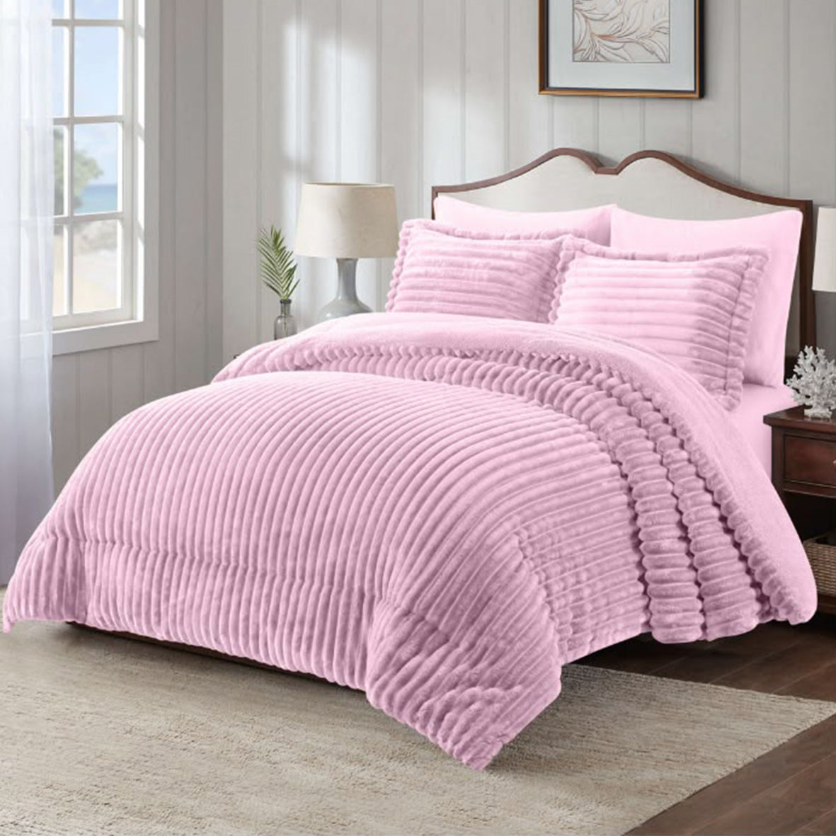 Winter Coverlet Fur – Available in 2 Sizes: King Size (3Pcs) & Single Half (2Pcs) – {14 Colors Available}